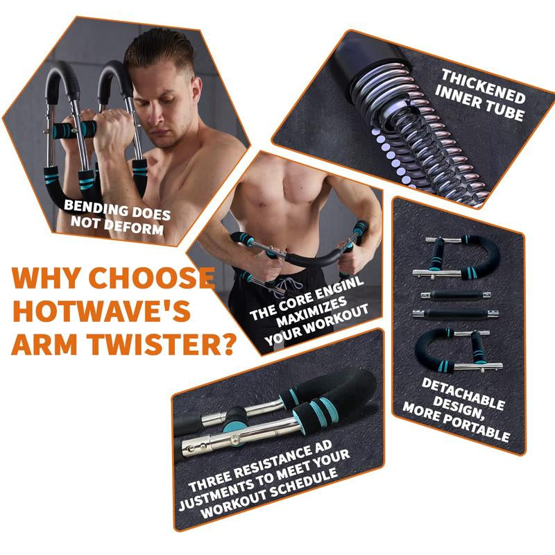 Arm Trainer, Adjustable Chest Workout Equipment, Arm Trainer for Men, Chest Trainer for Men, Shoulder Muscle Training, Portable Spring Resistance Home Fitness Equipment Tiktokshopblackfriday