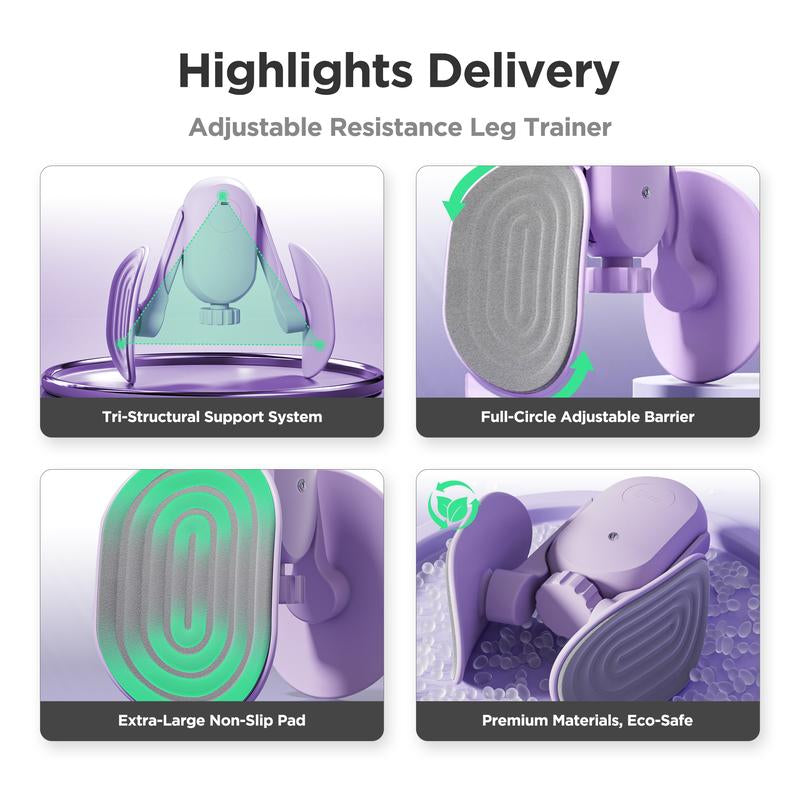 KEEP Inner Thigh Toner & Leg Exerciser, Pelvic Floor Muscle Recovery for Women, Home Workout, Portable Fitness Equipment,Thigh Stretch,