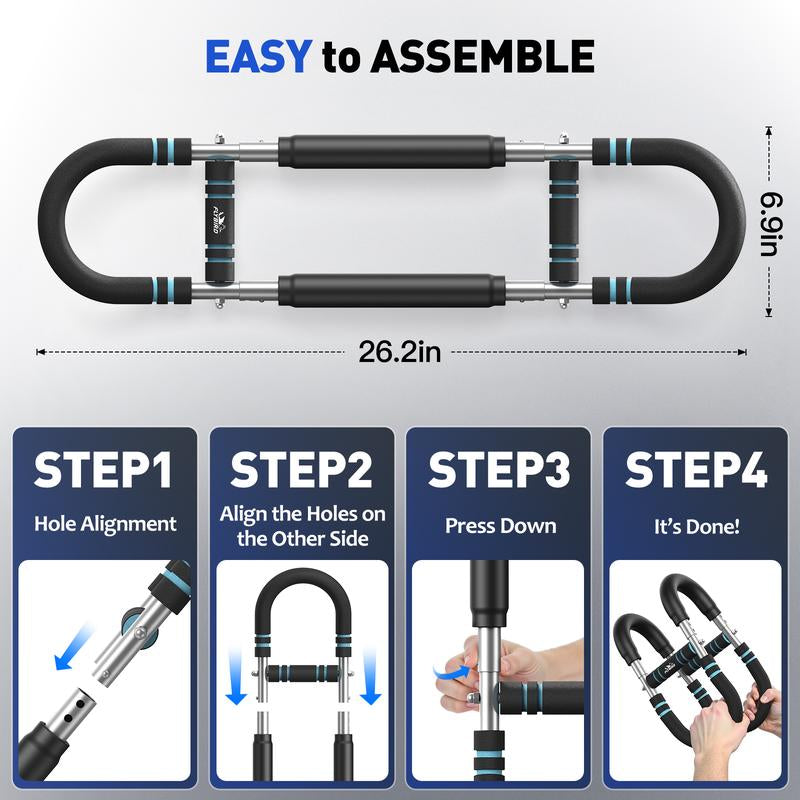 Flybird Arm Trainer Chest Workout Adjustable Spring Resistance Equipment, Strengthen Chest, Forearm & Grip Strengthener for Men, Detachable Portable Design for Home Gym & Outdoor